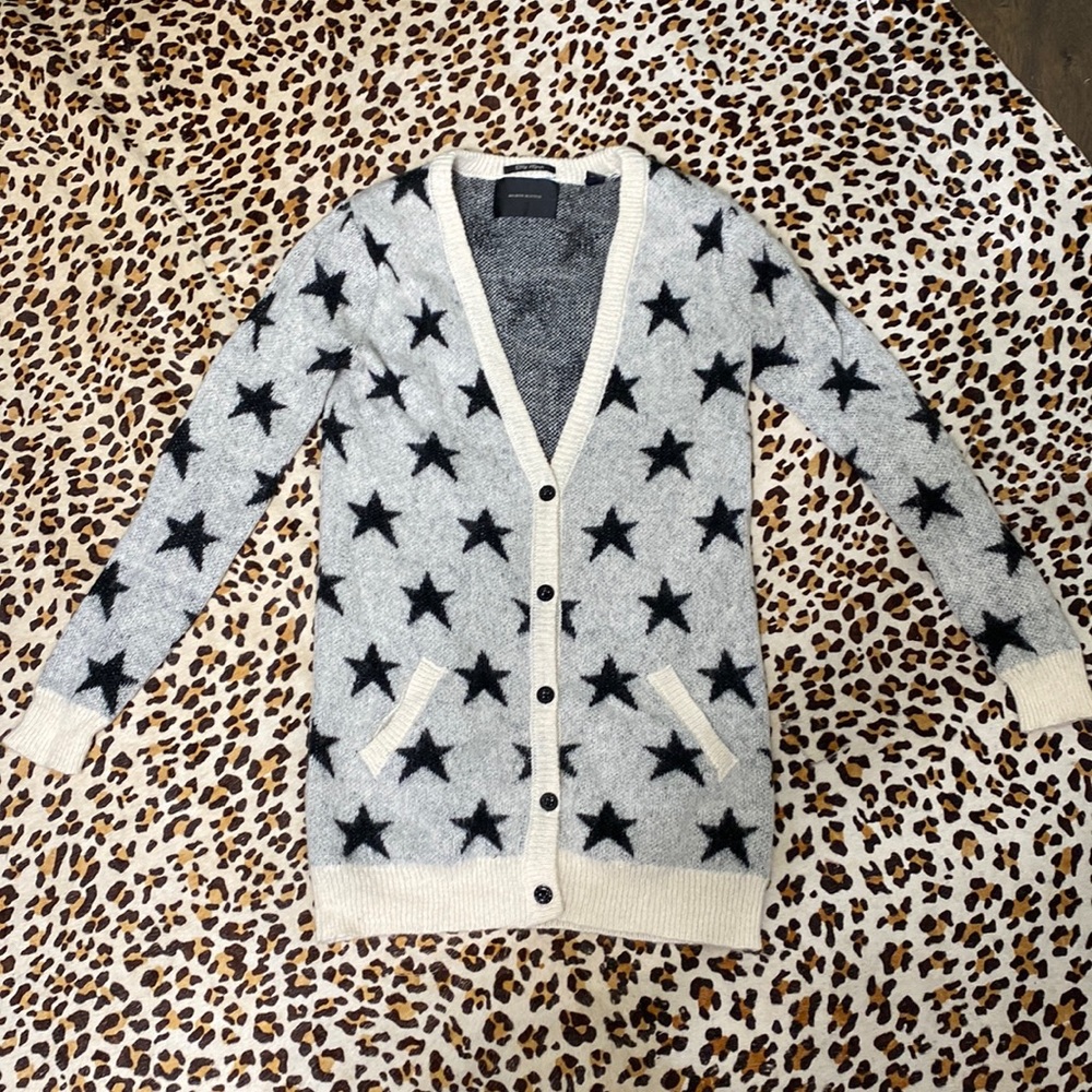 Maison Scotch Punk Radar long star sweater size 1